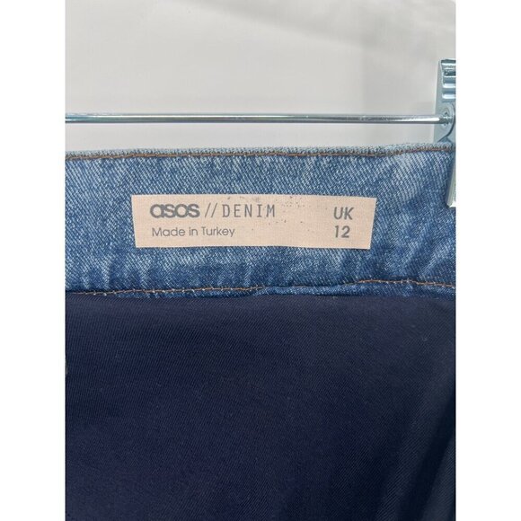 ASOS Women's Maternity Boyfriend Jeans Size US 8 UK 12 NWT - Picture 5 of 13